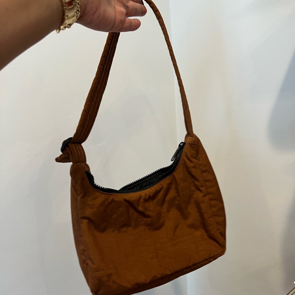 BROWN BAGGU MINI SHOULDER NYLON BAG - Picture 3 of 4